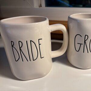 Rae Dunn Bride & Groom Mugs! BRAND NEW RARE